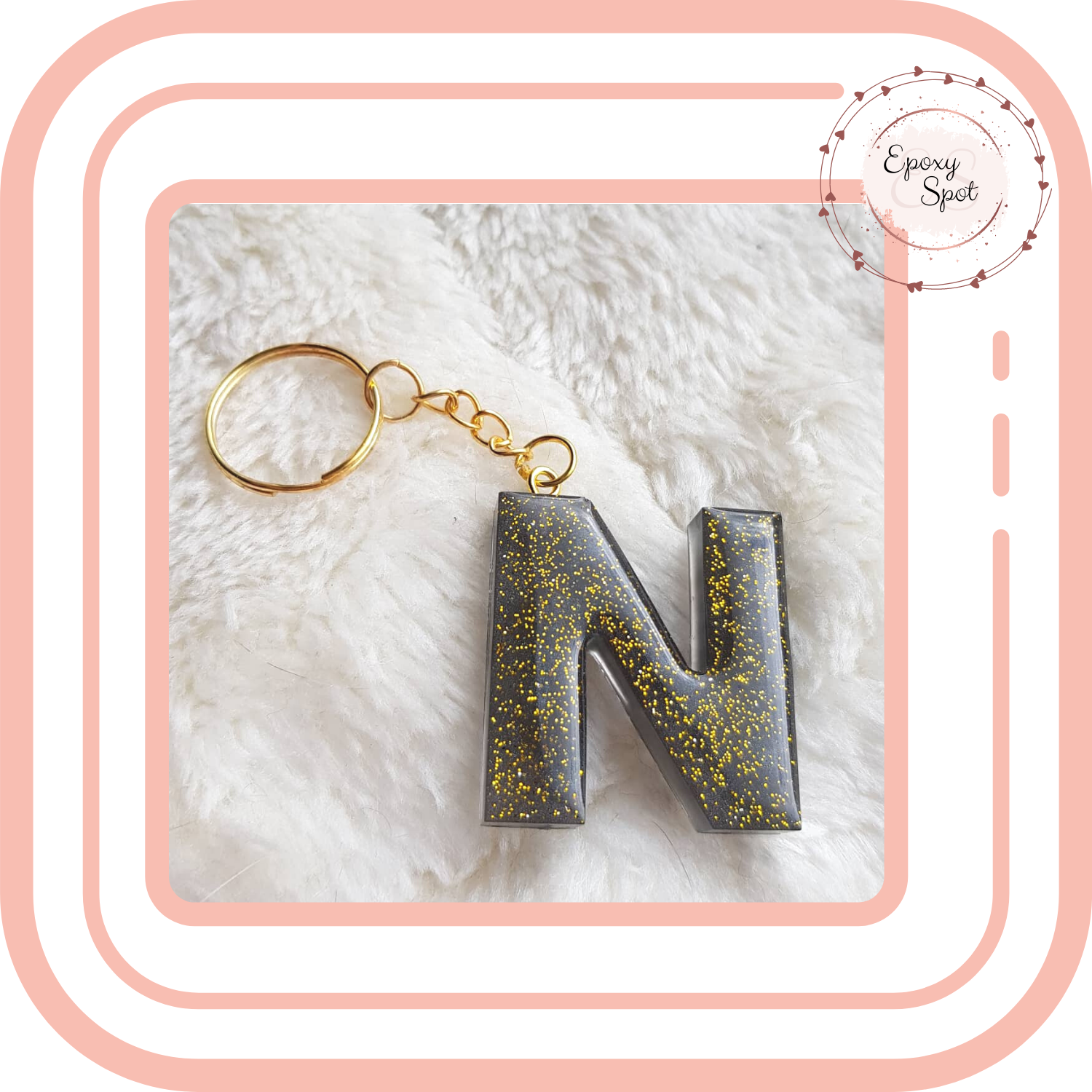 Zwart Goudglitter 