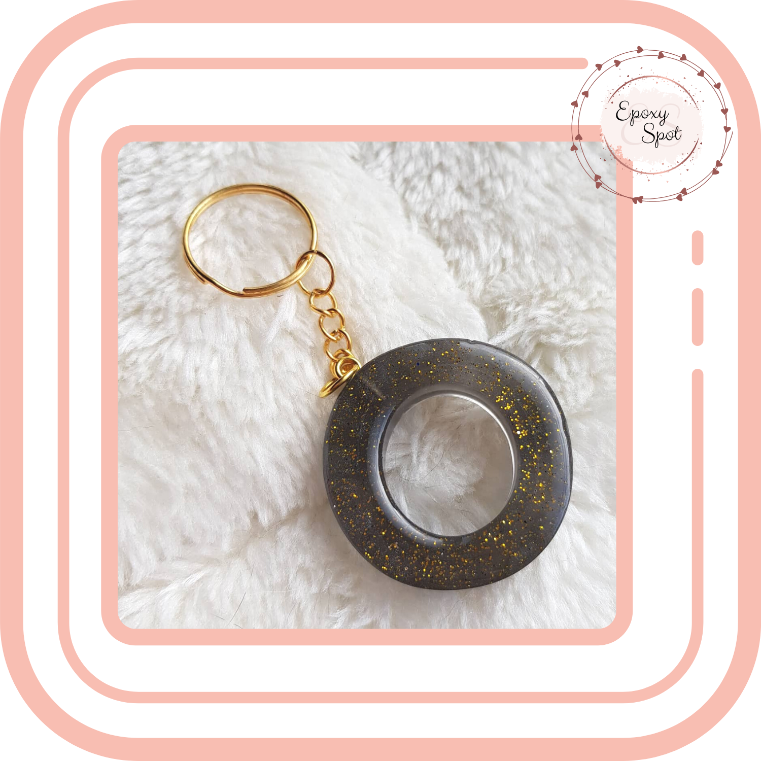Zwart Goudglitter 