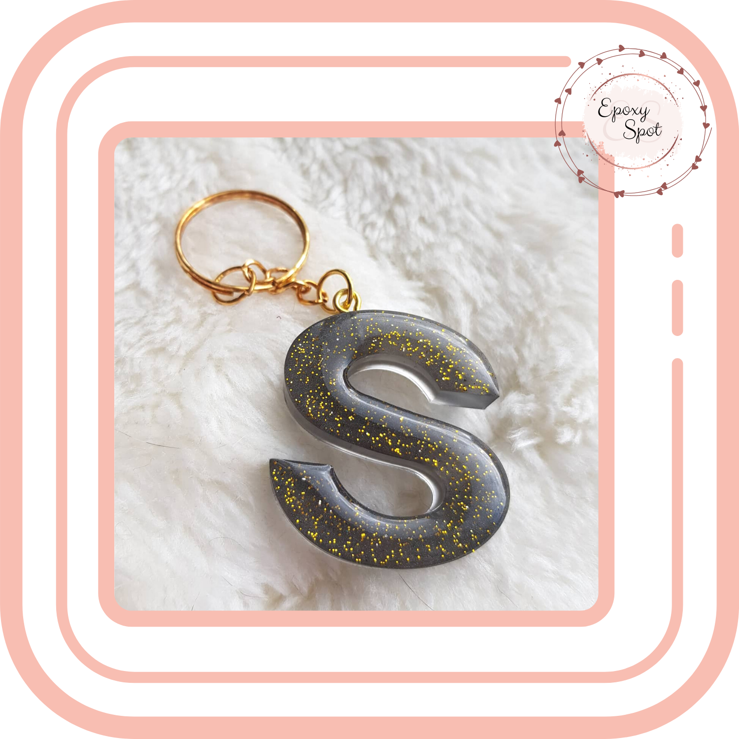 Zwart Goudglitter 